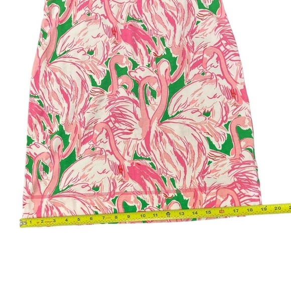 LILLY PULITZER Womens XS Pink Colony Flamingo Print Cotton Palmetto Shif… - Picture 5 of 9